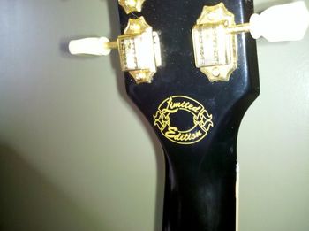 Close up of back of Les Paul Classic  headstock..."Limited Edition"
