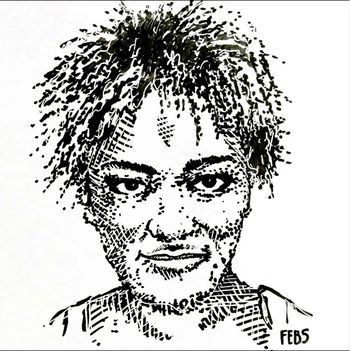 Bam Bam singer Tina Bell by @perrys_whiteboard
