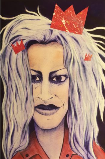 The Godmother of grunge. Tina Bell of Bam Bam. by Ilya Hart aka HartArtist #hartartist - https://www.instagram.com/hartartist/
