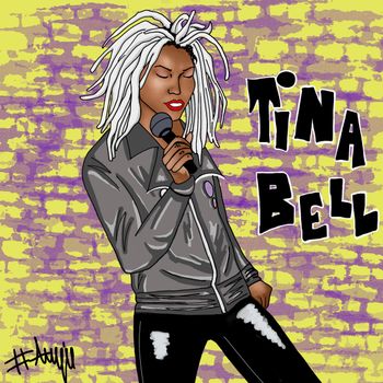 Bam Bam singer Tina Bell's portrait by Angela Such
