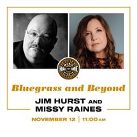 Jim Hurst & Missy Raines at Bluegrass & Beyond annual concert series