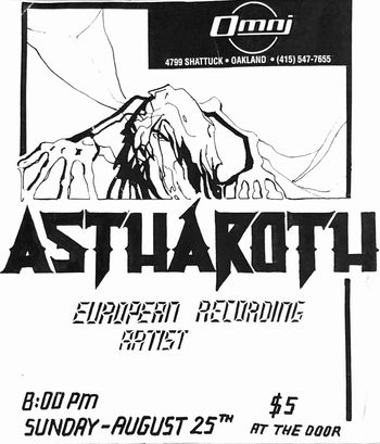 Flier for the show at the Omni, Oakland CA in 1991
