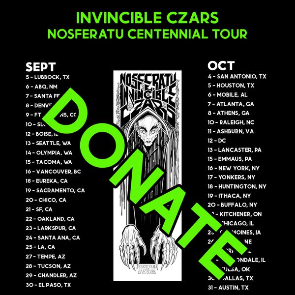 DONATE Nosferatu Centennial Tour