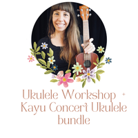 2 Hr Ukulele Workshop & Kayu Concert Ukulele Bundle