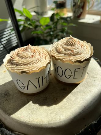 Chai Spice Cupcakes with Chai Spice Frosting & Cinnamon Sprinkles