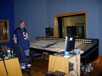 Mike in the control room @ Linder Avenue Recording.
