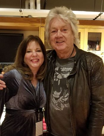 Before the show with John Lodge of the Moody Blues
