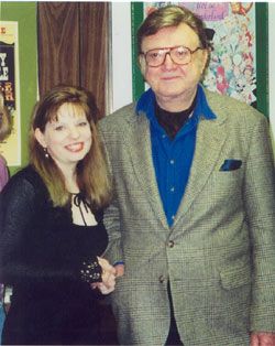 Steve Allen and Joan at his home in CA
