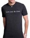 MEN'S LOVE AND BE FREE - VINTAGE T-SHIRT (GRAY)