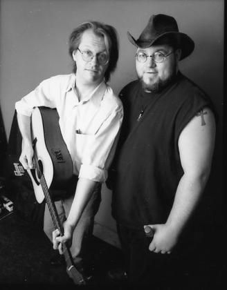 Backstage at The Exit/In, Nashville, TN circa 2000 - w/Tommy Womack: photo by Lawson Little
