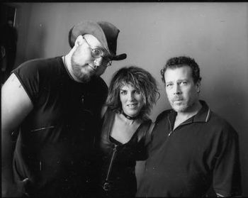 Backstage at The Exit/In, Nashville, TN circa 2000 - w/Lucinda and Richard "Hombre" Price: photo by Lawson Little
