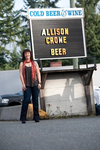 Allison Crowe and Beer – "Man of Steel" set photo by Clay Enos
