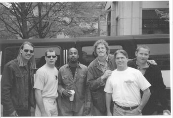 Kevin Heister & Jack Worthington with the members of Hootie & the Blowfish
