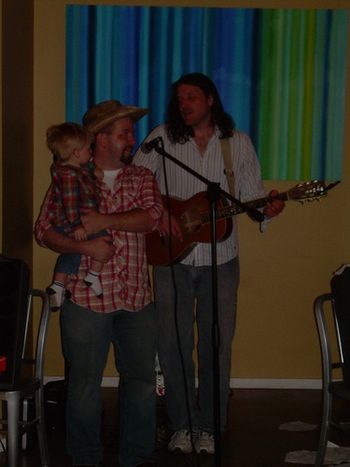 Had some help singing the Sean Palen theme song - Michael Linville on his birthsy and his boy Micah! 4-9-11
