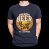 Men's "One More Beer" T-Shirt -Navy