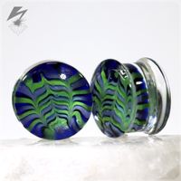 7/8" Feather Plugs in Water (Pair)
