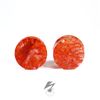 7/8" Orange Red Power Plugs (Pair)