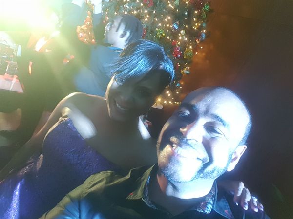 DJ Tron with Mayor Keisha Lance Bottoms in Atlanta for her Masked ball afterparty