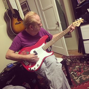 Ron playing one of the last tracks for the album
