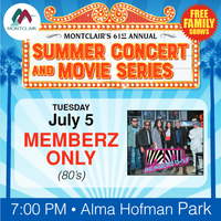 Memberz Only @ Montclair Concerts in the Park!