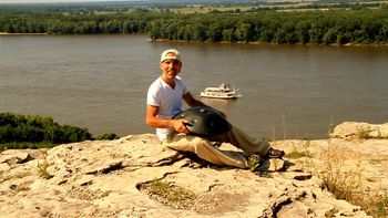 Overlooking the Mississippi in Hannibal, Missouri
