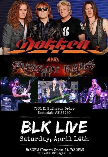 Sons of Kaos with Dokken
