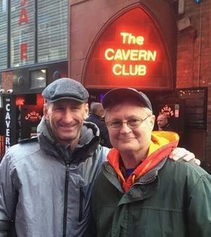 Greg Tamblyn and John Dunne visiting Cavern Club in Liverpool