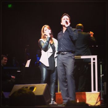 Watching Karyn and Chip (Deacon from "Nashville") sing a duet with the Nashville Symphony.
