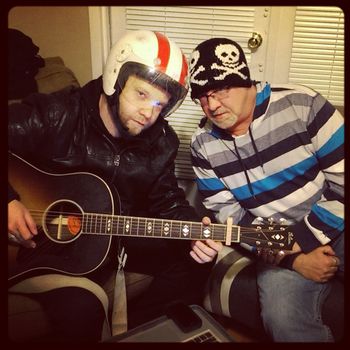 My favorite Canadian Mitch Merrit  and I in a late night write with Chad Brownlee & Phil Barton...Yeah we went all Daft Punk...LOL
