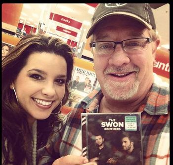 Stopping by the local Walmart to pick up the Swon Brothers new CD. Proud to have a song on it that I wrote with my Tri -Five partners Ben Caver & Megan Conner.
