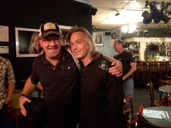 Me and Jim Lauderdale after playing a show at The Bluebird
