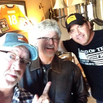Got the "Watching You" team back in the room to write. Me , Steve Dean & Rodney Atkins...Great Day !
