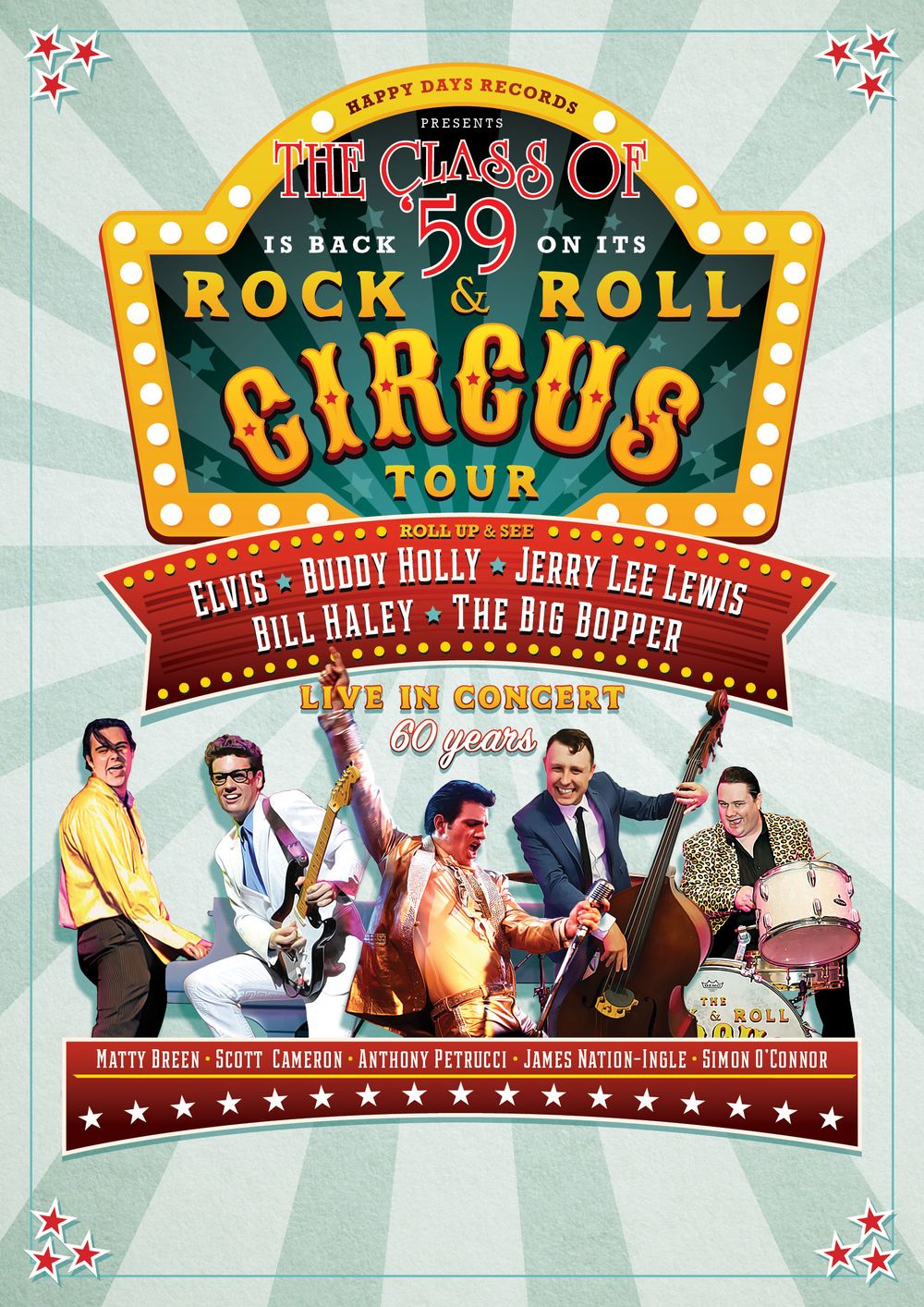 Happy Days Records presents The Class of '59  - Rock & Roll Circus Tour (2019)  