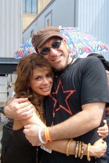 With Paula Abdul at Live 8
