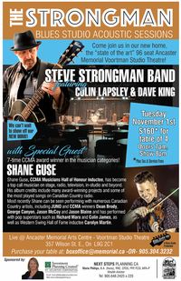 Steve Strongman Band with Special Guest Shane Guse on fiddle & vocals