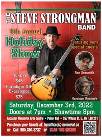 11th Annual Holiday Show with very special guests: Ron Sexsmith & Harrison Kennedy 