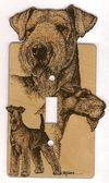 Switch Plate - Airedale Terrier