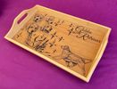 Laser Engraved Bamboo Serving Tray - GR