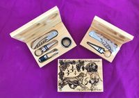 Laser Engraved Wine Tool Boxes w Tools - GR