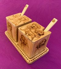Bamboo Double Spice Box Set - GR