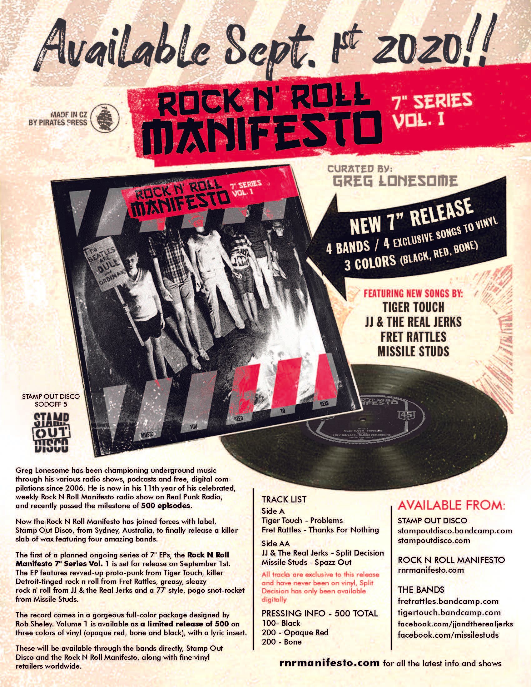 New Music! Rock N' Roll Manifesto 7 Series Vol 1