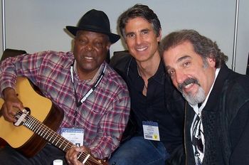 With John Cephas and Rich DelGrosso at their NAMM Show trio performance
