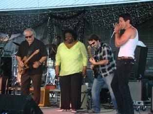 Performing at the Billtown Blues Festival with Bob Margolin, Diunna Greenleaf, and Sean Carney
