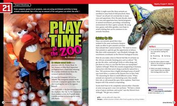 "Playtime at The Zoo" Spread Scholastic Books
