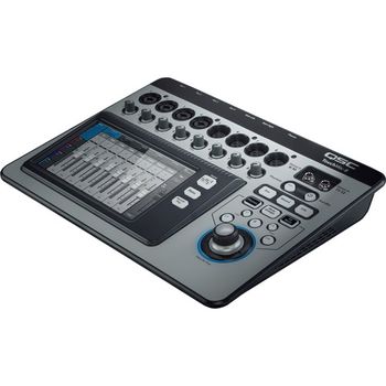 The heart of our performance PA system is this QSC Touchmix-8 digital mixer.
