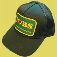 I ❤️ BS hat with sewn patch