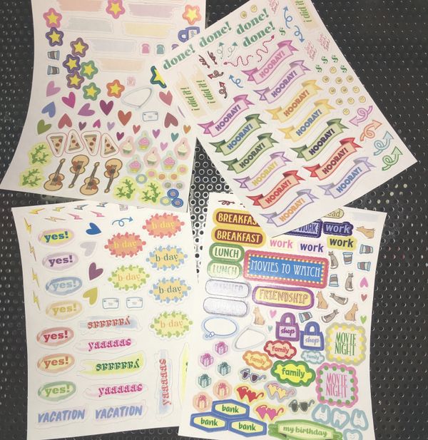 Essential Planner Stickers (Multiple sheets, over 280 stickers)