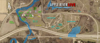 OVERALL RIVERS EDGE SITE MAP - VENUE AND CAMPGROUND