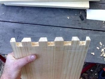 Hand cut dovetail joints for Darlington 45 head
