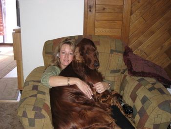 Bagger is sure that he is a lap dog!!
